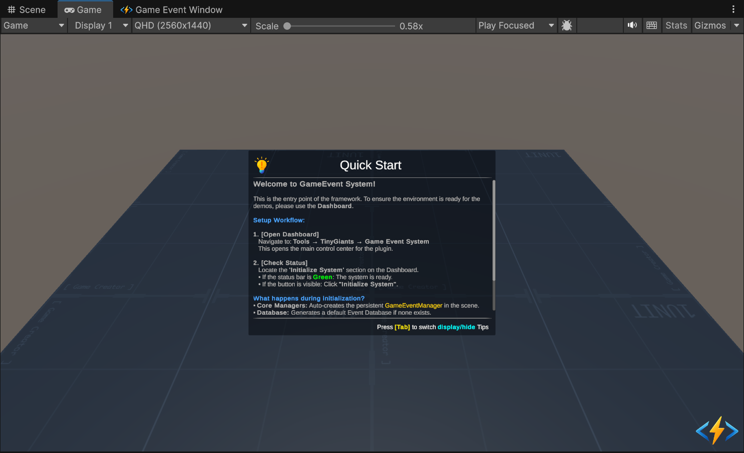 Demo Scene View Placeholder